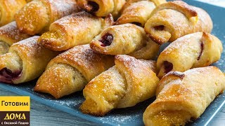 Изумительно вкусные воздушные рогалики без дрожжей. Вкуснее и нежнее рогаликов вы не пробовали!