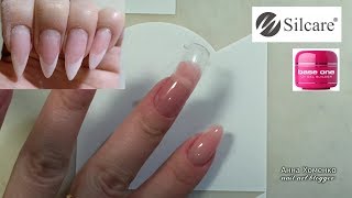Наращивание полигелем на верхних формах. Коррекция. Продукция Silcare, гели Base One
