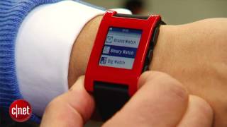 Pebble watch is smart, stylish