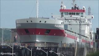 Ships FULDABORG & RADCLIFFE R. LATIMER passing on Welland Canal