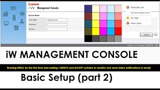 iW Management Console (part 2) - Basic Setup