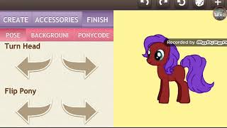 Моё первое видео в pony creator оборотня.