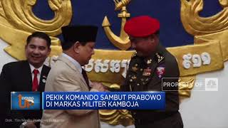 Prabowo Subianto Disambut Meriah di Markas Militer Kamboja