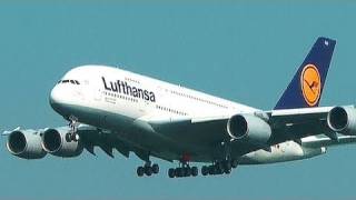 祝就航!!! Lufthansa Airbus A380 NARITA Airport 1st flight 成田空港