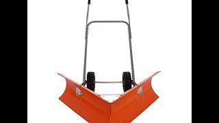 Review: Ivation Dual Angle Snow Pusher – Manual Push Plow for Walkways