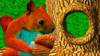 СИМУЛЯТОР БЕЛКИ #1 Кид нашел домик дупло для белочки. Собираем желуди и ветки от пурумчата