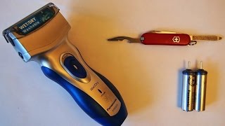 Как заменить аккумуляторы в электробритве Panasonic ES6003