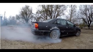 Opel Omega A 1990 год, краткий обзор, дрифт, полированная kia spectra