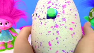 Surprise EGG Baby Penguin #HATCHIMALS Тролли и БЛЕСТЯЩЕЕ СЮРПРИЗ ЯЙЦО ХЭТЧИМАЛС! Num Noms Cereal