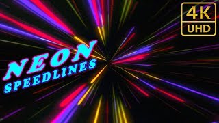 Neon Speed Lines 4K►Motion Graphics►(Free Project File)►#mvstudio