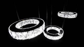 ЛЮСТРА ХРУСТАЛЬНАЯ LED с чипами Samsung 3 кольца 272 мм