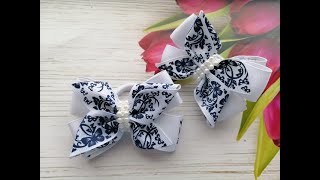 Простые Школьные бантики из репса МК / Simple School bows / Simples Escolares fitas