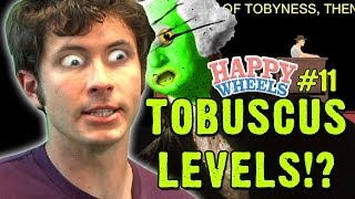 TOBUSCUS LEVELS OF BLOODY DOOM - ZGW Plays Happy Wheels #11