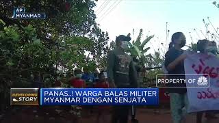 Warga Myanmar Balas Junta Militer dengan Senjata Buatan