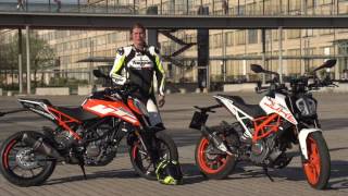 Testmotor.nl: videotest 2017 KTM 125 Duke & 390 Duke