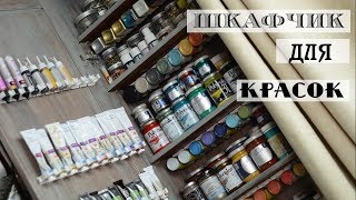 Организация рабочего места#2/Переделка ИКЕА/Организация хранения красок/ Как покрасить мебель из ДСП