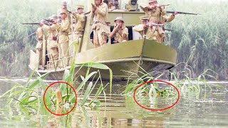 日軍炮樓被游擊隊偷襲，立馬派兵支援，不料水路有水雷，陸路有地雷，被炸得死傷慘重！ ️ 抗日