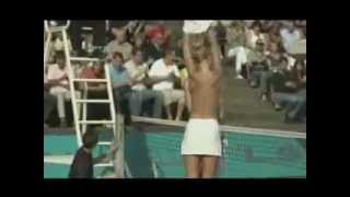 Nude girl in tennis