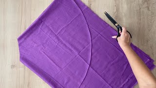 Hice esta BLUSA con un CÍRCULO de Tela ⭕ - IDEA to MAKE a Blouse - COSER Ropa - DIY...
