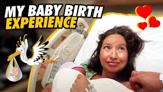 Giving BIRTH to my FIRST BABY (Baby Birth Labor and Delivery)