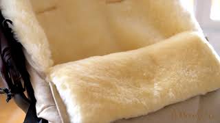 Меховой конверт Mansita Toscana, бежевый меланж