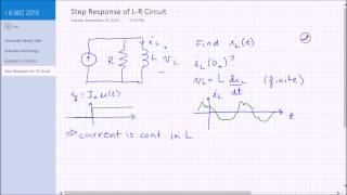 Step Response of an L-R Circuit
