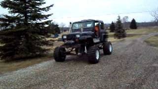 1992 Jeep wrangler with 454 Big Block Chevy bogger project