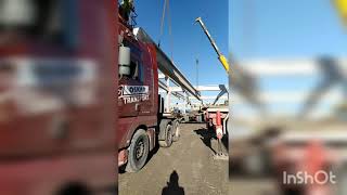 Przewóz dźwigarów 25m do Zamościa  i powrót na bazę  - OSKAR TRANSPORT-