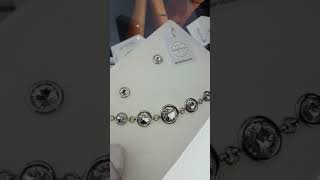 SETW11225C - Комплект SPARK из серег и браслета со Swarovski