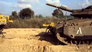Merkava Mark IV TANK using Rescue Under Fire System