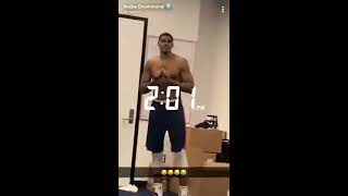 Tobias harris messes around in pistons locker room