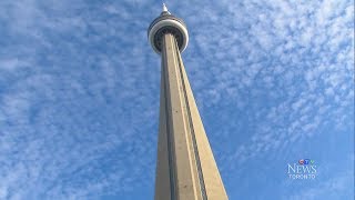 Electrical fire near tip of CN Tower