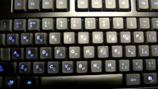 Keyboard A4Tech KL-126 Black USB RUS Клавиатура с подсветкой