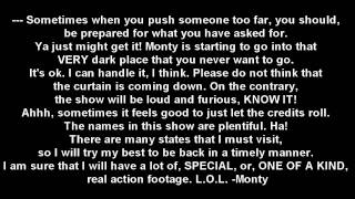 The Montyfesto: Epic Departure