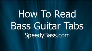 How To Read Bass Guitar Tabs