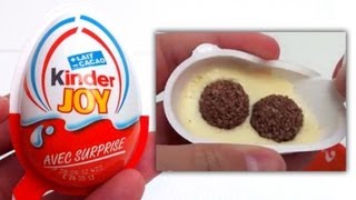 Surprise eggs Kinder Joy opening with surprise toy