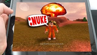 ROBLOX ADMIN COMMANDS ON IPAD!!