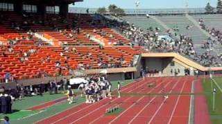 2009年ラグビー早明戦前、明治大学ジェスターズによるチアーリーディング