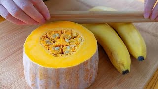 【小穎美食】南瓜這樣做，孩子最喜歡了，不用炒不油炸，咬一口還拉絲，香！