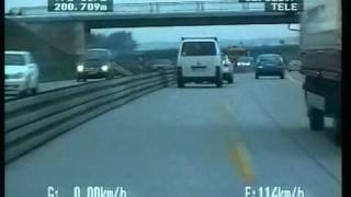 Polizeivideo Kleintransporter Nötigung
