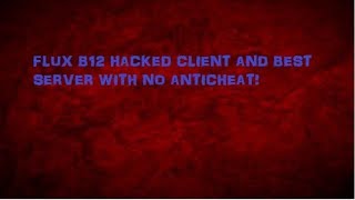 FLUX B12 HACK CLIENT REVIEW AND ALSO THIS SERVER HAS NO ANTICHEAT!