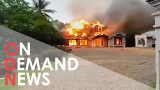 Sri Lankans TORCH Leaders Homes Amid VIOLENT Protests