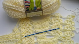 Манишка (накидка) крючком. Часть 1.  Crochet Poncho, Cape.