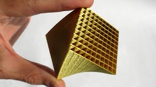 Красивая оптическая иллюзия в ячеистых структурах на 3D принтере 3d print #Shorts
