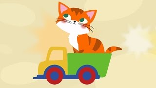Песенки для детей - Рыжая кошка. Развивающая, обучающая песенка про кошку