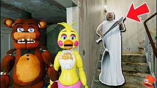 ANIMATRONICS vs GRANNY'S REVENGE! (GTA 5 Mods FNAF RedHatter)