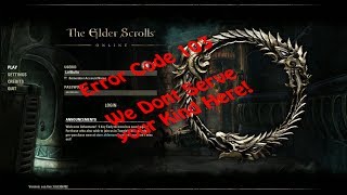 ESO Elder Scrolls Online Error Code 103 Cant Login