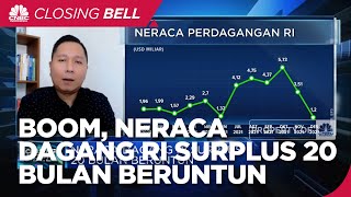 Commodity Boom, Neraca Dagang RI Surplus 20 Bulan Beruntun