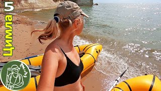 5► Сплав по Цимле Гребем по большим волнам ???? Неприятный сюрприз на берегу