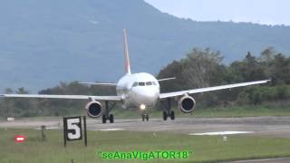 Zest Air A320 RP-C8996 Landing/Arrival @ Tagbilaran Airport (rwy 35)Mar.9,2013